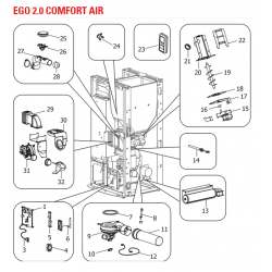 Composant interne EGO 2.0 confort Air